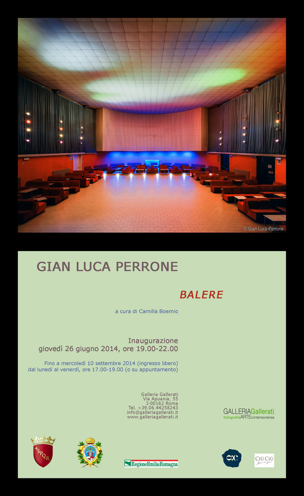 Le Balere di Gian Luca Perrone alla Galleria Gallerati di Roma